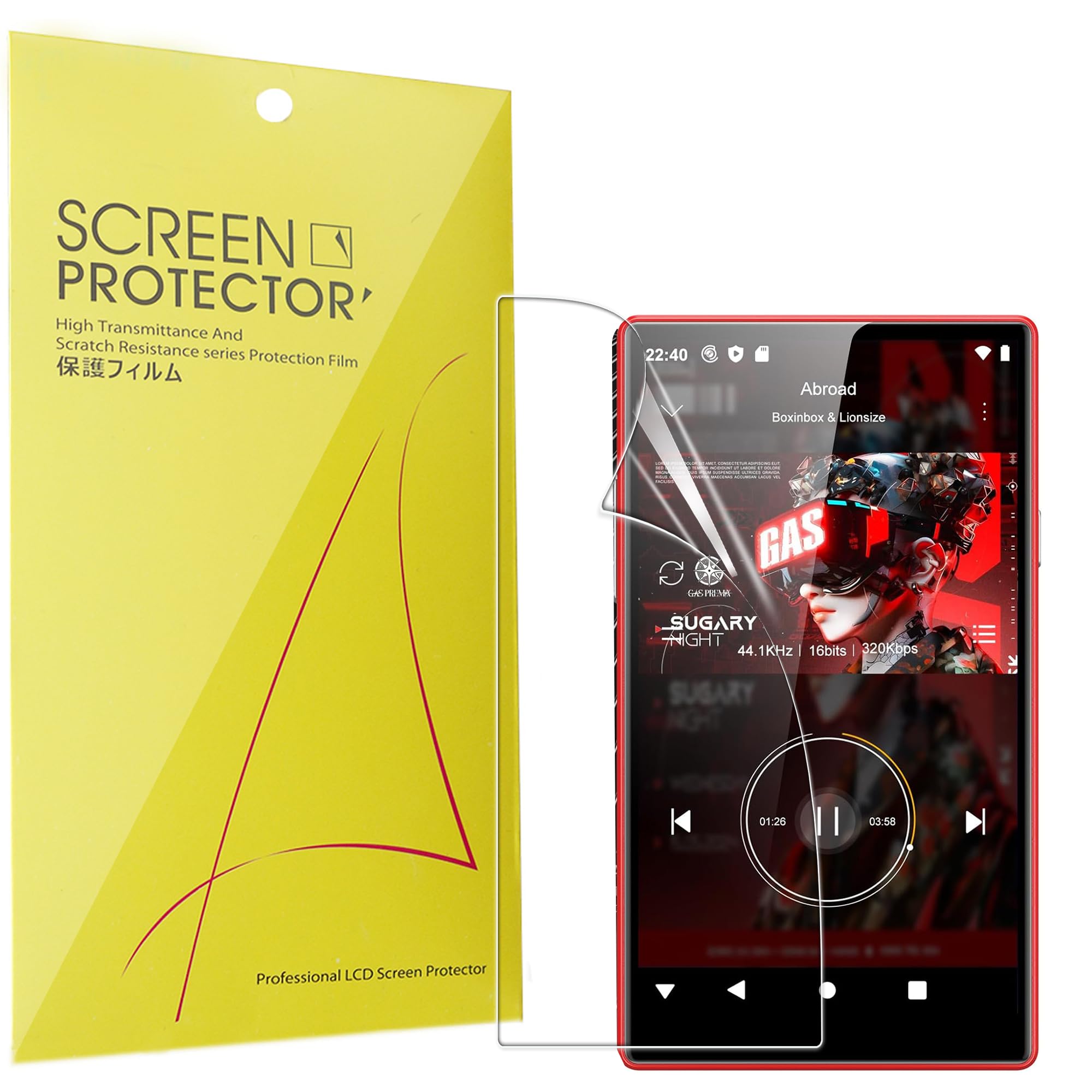 Lamshaw Displayschutzfolie für Oilsky H13 5 Zoll / 12,7 cm (5 Zoll), blasenfrei, hohe Auflösung, hochwertig, transparent, weich, TPU, 6 Stück