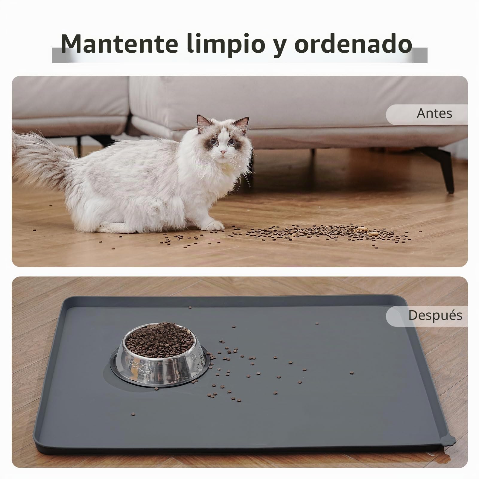 Reopet Alfombrilla de Silicona para Cuenco de Perro y Gato, Almohadilla Antiadherente para Alimentos, tamaños y propósitos
