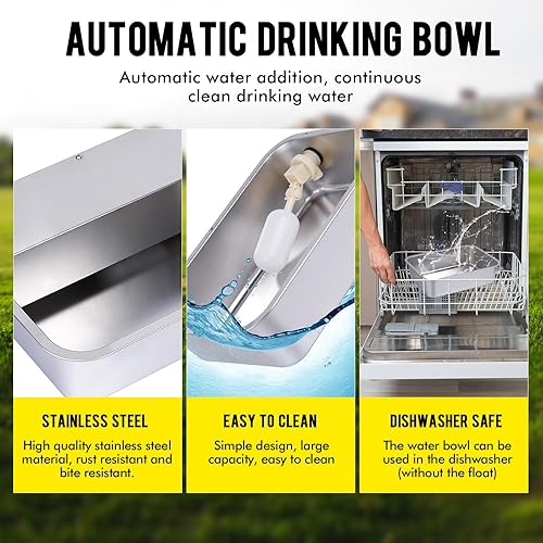 Miniatura 4 de Dispensador automático de agua para perros, dispensador de agua para exteriores, 3 galones, para razas grandes, tamaño XL, de llenado automático,