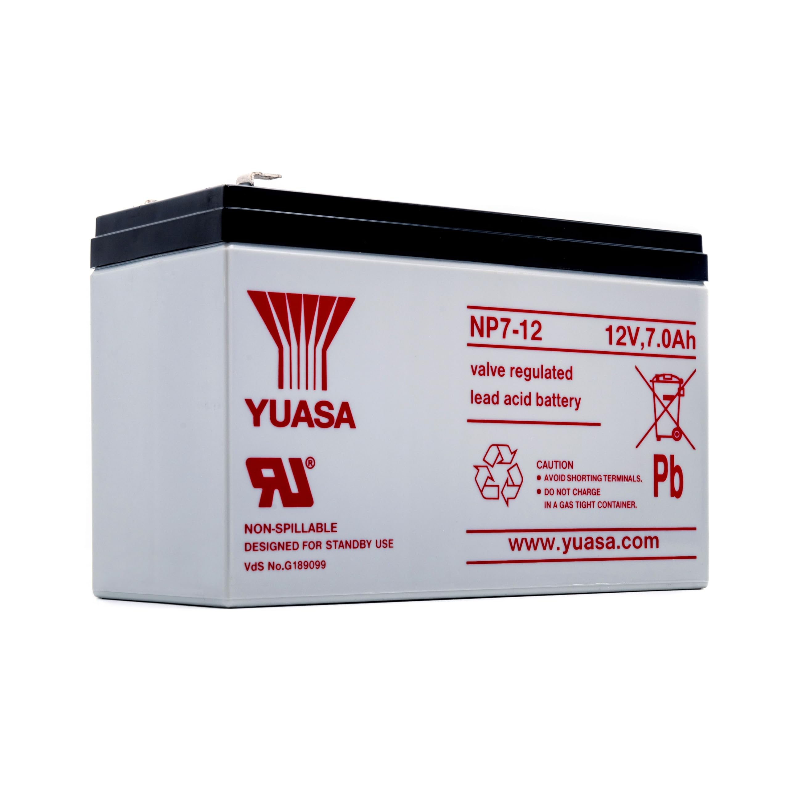 Yuasa NP7-12 12V UPS Backup Alarm/Emergency Lead Acid Battery