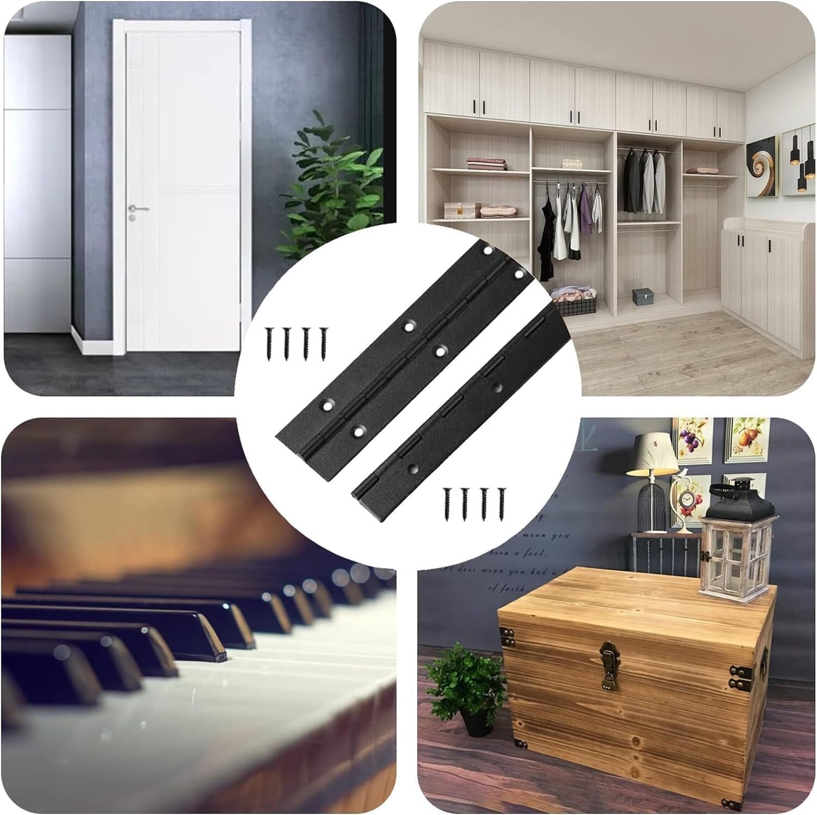 Bisagra de piano – Bisagra continua de 270 grados para puertas de gabinete, material duradero para un funcionamiento suave, ideal para varias aplicaciones de muebles