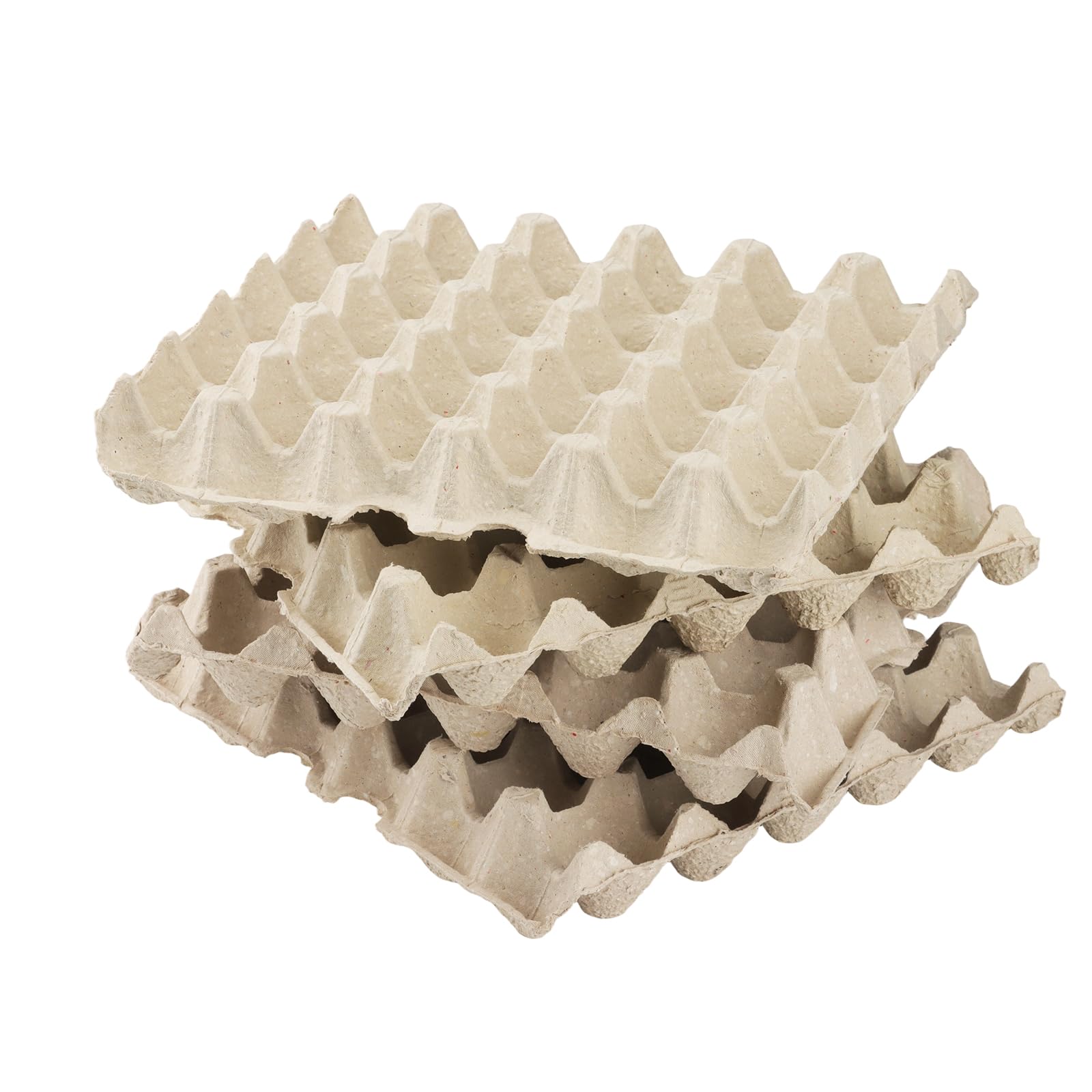 24 Stück Eierkartons 30er Pappe, 30x30cm Eierbehälter, Papierzellstoff Eierschachtel 30er Pappe, Eierpappe Eier Behälter, Eierablagen für 30 Eier Küche Kühlschrank Farm