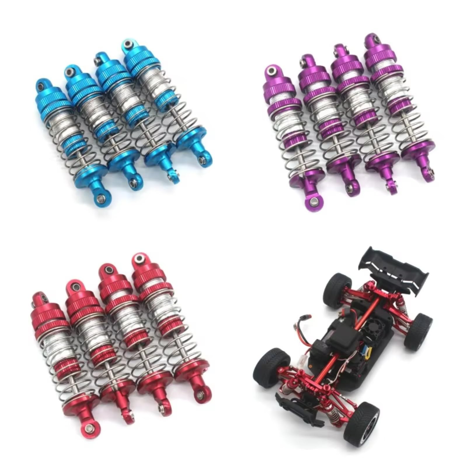 Per MJX 14210 14209 1/14 Ammortizzatore Idraulico Metallo Ricambi Auto Telecomandate Rc Auto Amortisseur