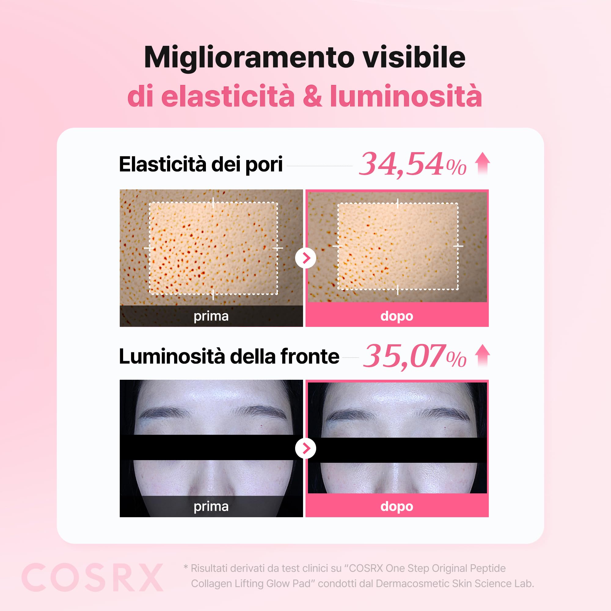 COSRX One Step Original Peptide Collagen Lifting Glow Pad, 100 Pads, Firming & Plumping Toner Pads for Makeup Prep with Peptides, Collagen, Niacinamide, Anti-Ageing Korean Skincare