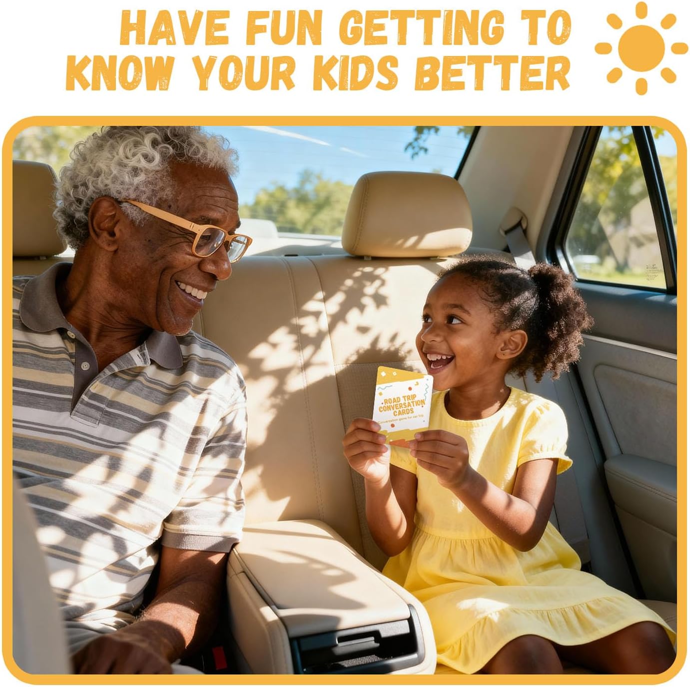 Road Trip Conversation Cards for Kids and Adults - Talk, Laugh, Bond for Family Trip - Conversation Cards for Family, Car Game, Road Trip Essentials - Image 5