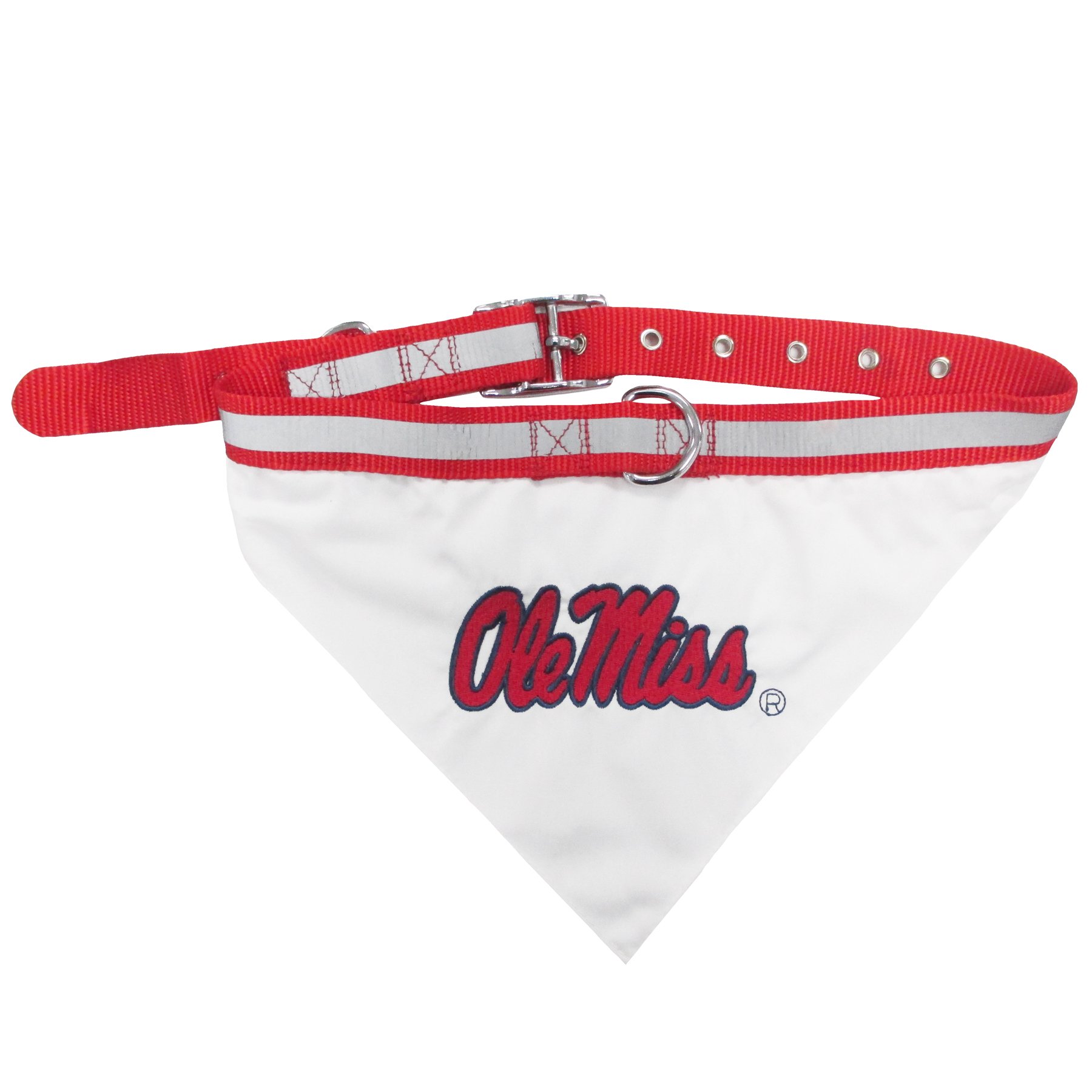Pets First Collegiate Pet Accessories, Collar Bandana, Mississippi Ole Miss Rebels, Small