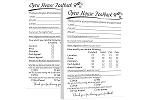 50 Piece Open House Sign In Books for Real Estate