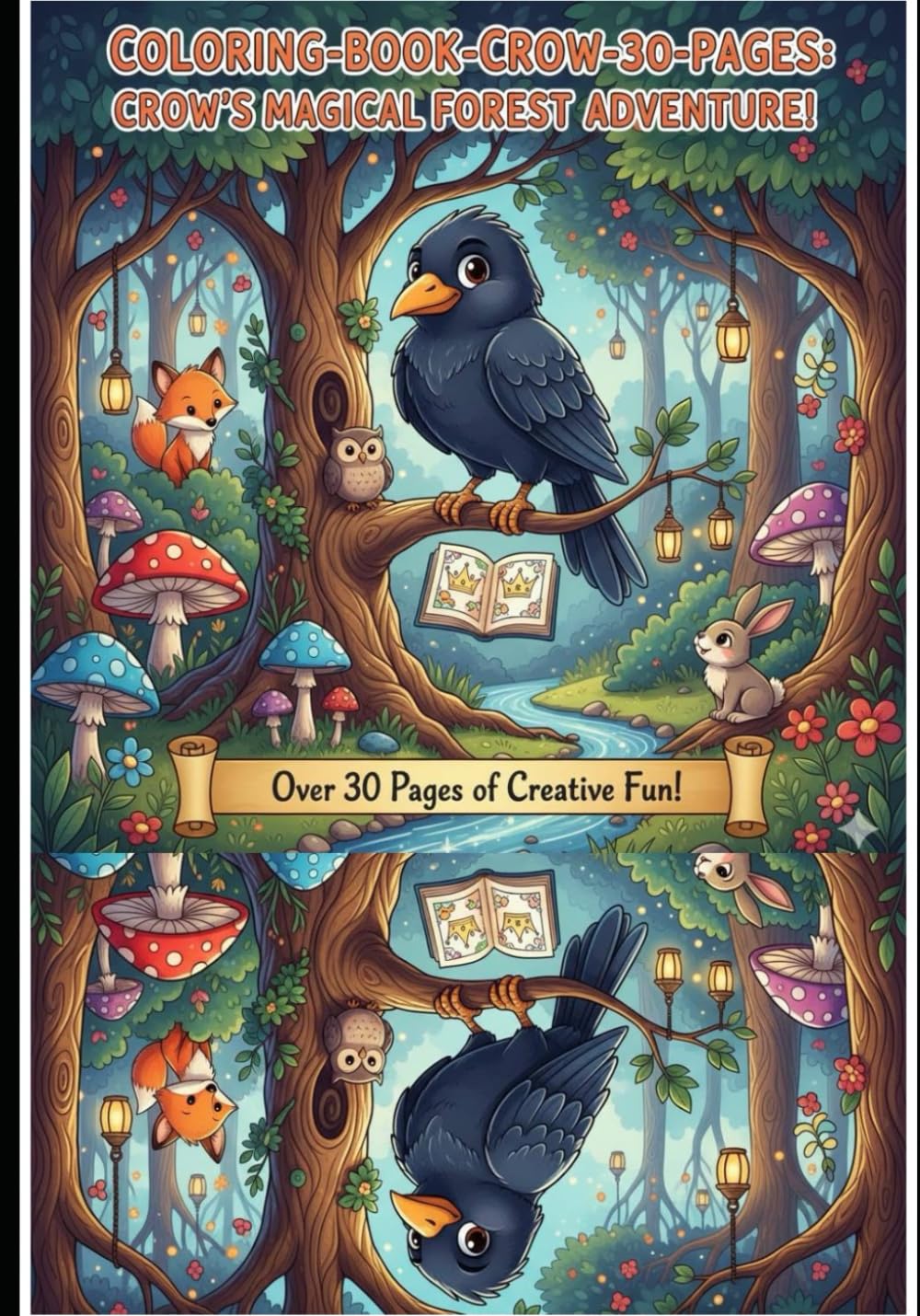 Kids crow coloring books: children colouring book