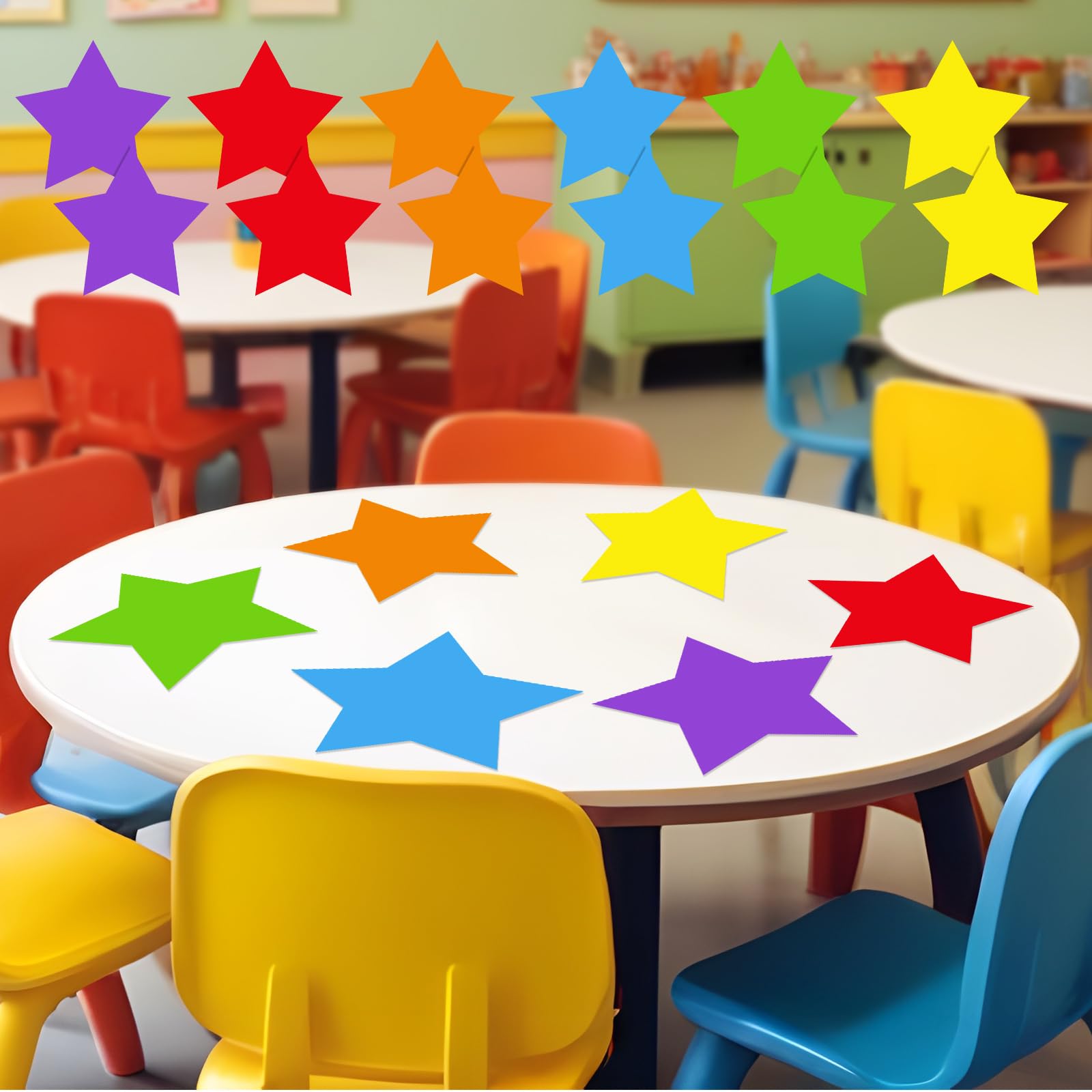 Autocollants effaçables à sec pour tables d'école primaire et espaces de brainstorming