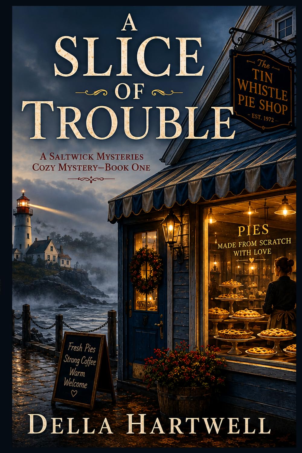 A Slice of Trouble: A Saltwick Mysteries Cozy Mystery—Book One