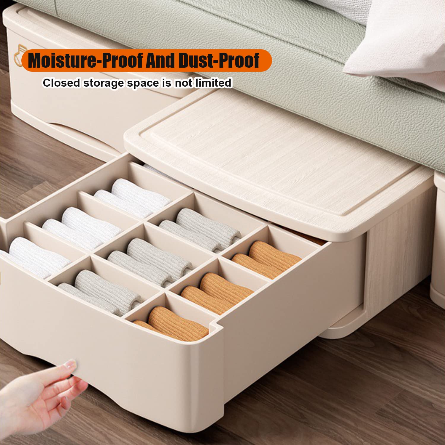 Organisateur de tiroir pour sous-vêtements, séparateurs, boîte de Rangement pour sous-vêtements, Type de tiroir, ménage 3 en 1, sous-vêtements, Chaussettes, Garde-Robe, Rangement