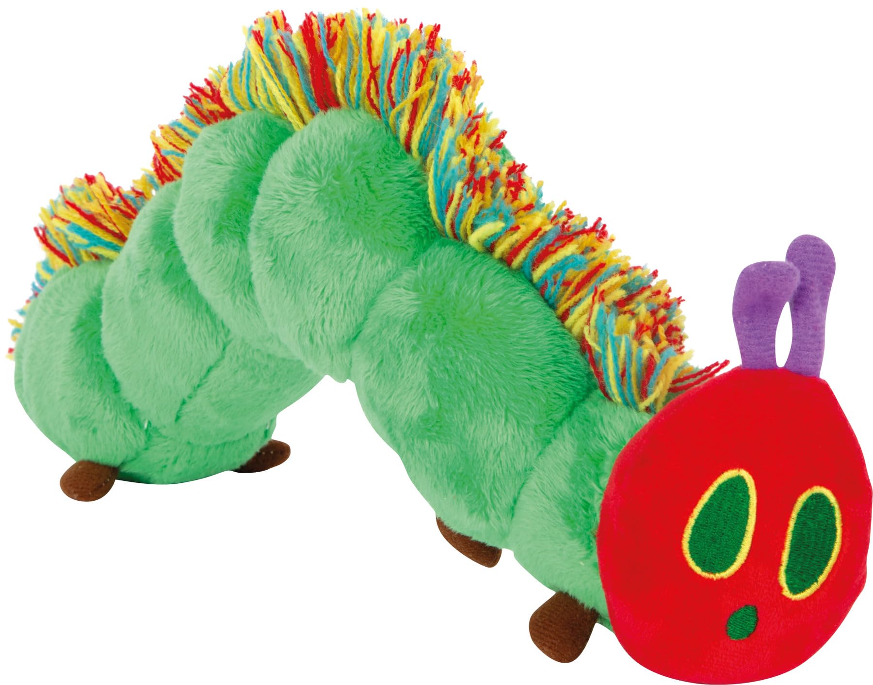 small foot Very Hungry Caterpillar Plush Toy 28 cm, from the kids book by Eric Carle, for toddlers aged 1+, 12788