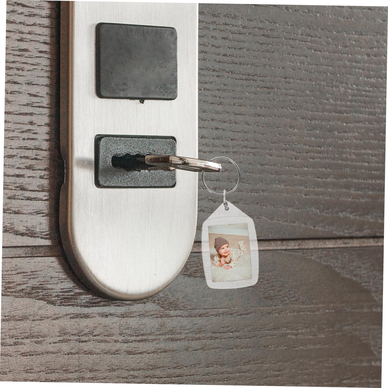 DOITOOL 4 Set Portachiavi Con Foto In Plastica Portachiavi Con Cornice Staccabile In ​​Plastica Decorativi Accessori Per Chiavi Vuoti 10 pezzi*4