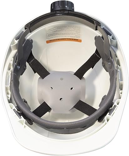 Miniatura 4 de JORESTECH Casco de seguridad de HDPE blanco con suspensión de trinquete ajustable de 4 puntos para el trabajo, el hogar y protección general para la