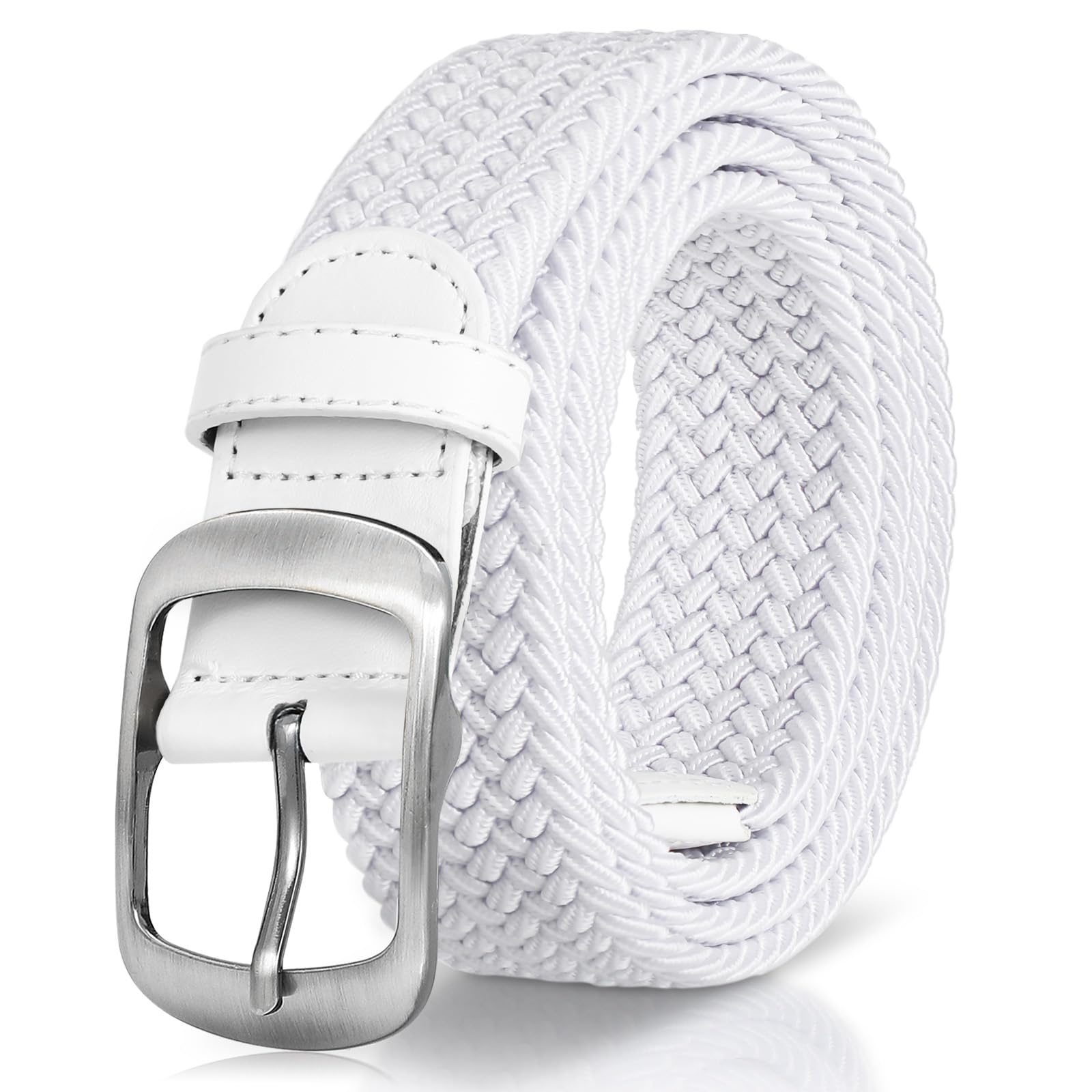 XZQTIVE Braided Belt Stretch Belt for Men and Women Multicolored Woven Golf Belt Elastic Jean Belts