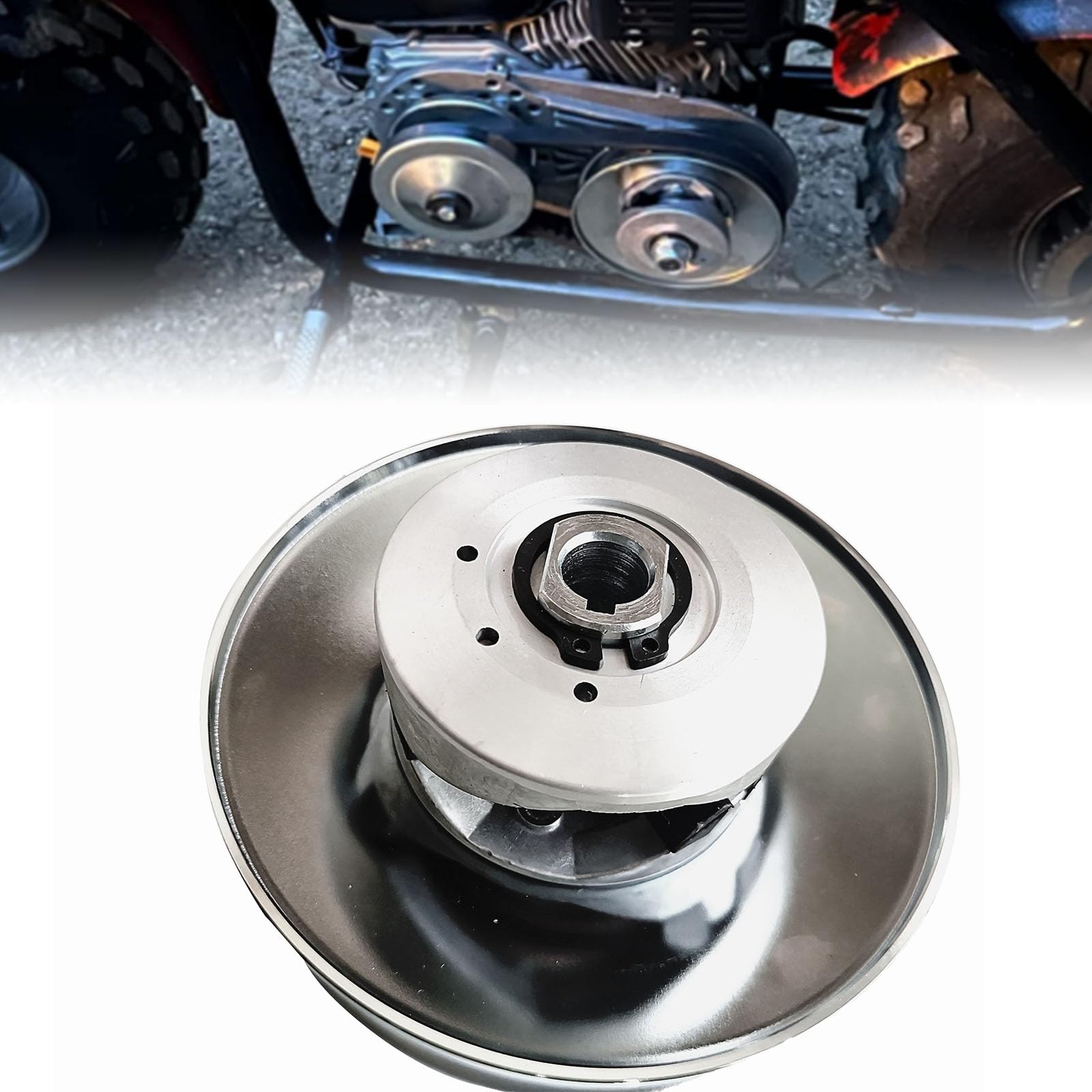 KT196 Go Kart 5/8" Bore Shaft Torque Converter Clutch Driver Pulley Compatible with 30 Series Coleman KT196 Manco Comet 219457A Mini Bike