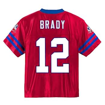 New England Patriots Tom Brady シャツ 12 NFL Team Apparel Blue Tom Brady #12 New England Patriots T
