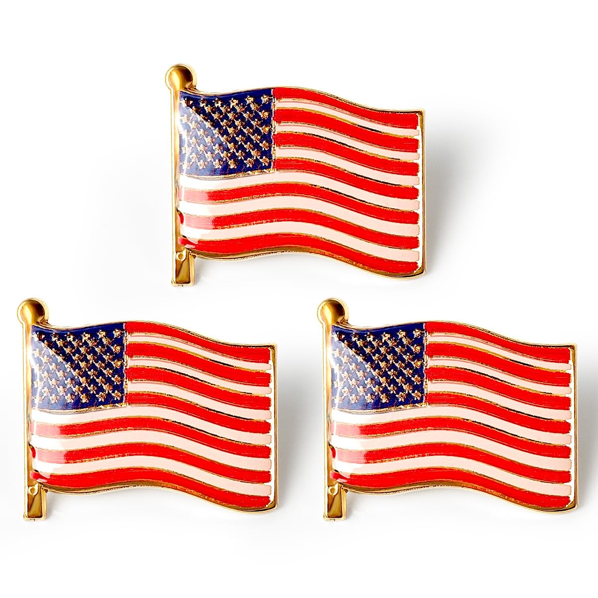 Fine Flag Pins - Metal Flag Lapel Pin Badge Pins for Suits, Jackets & Formal Wear