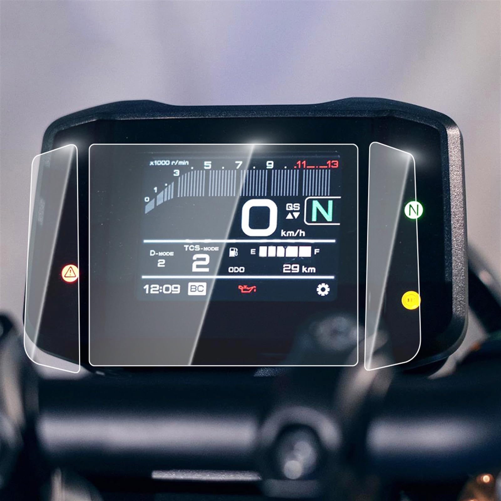 Motorrad Zubehör Instrument Dashboard Tacho Schutz Film Bildschirm Für Y&amaha MT-09 MT09 MT 09 SP 2021 2022 FZ-09 Zubehör (Color : 2pcs)
