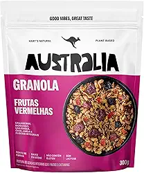 Hart's Natural Granola Australia Frutas Vermelhas | Granola Sem Glúten, Sem Lactose, Vegano | 100% Natural | Alto em Fibras | Snack Saudável | 300g