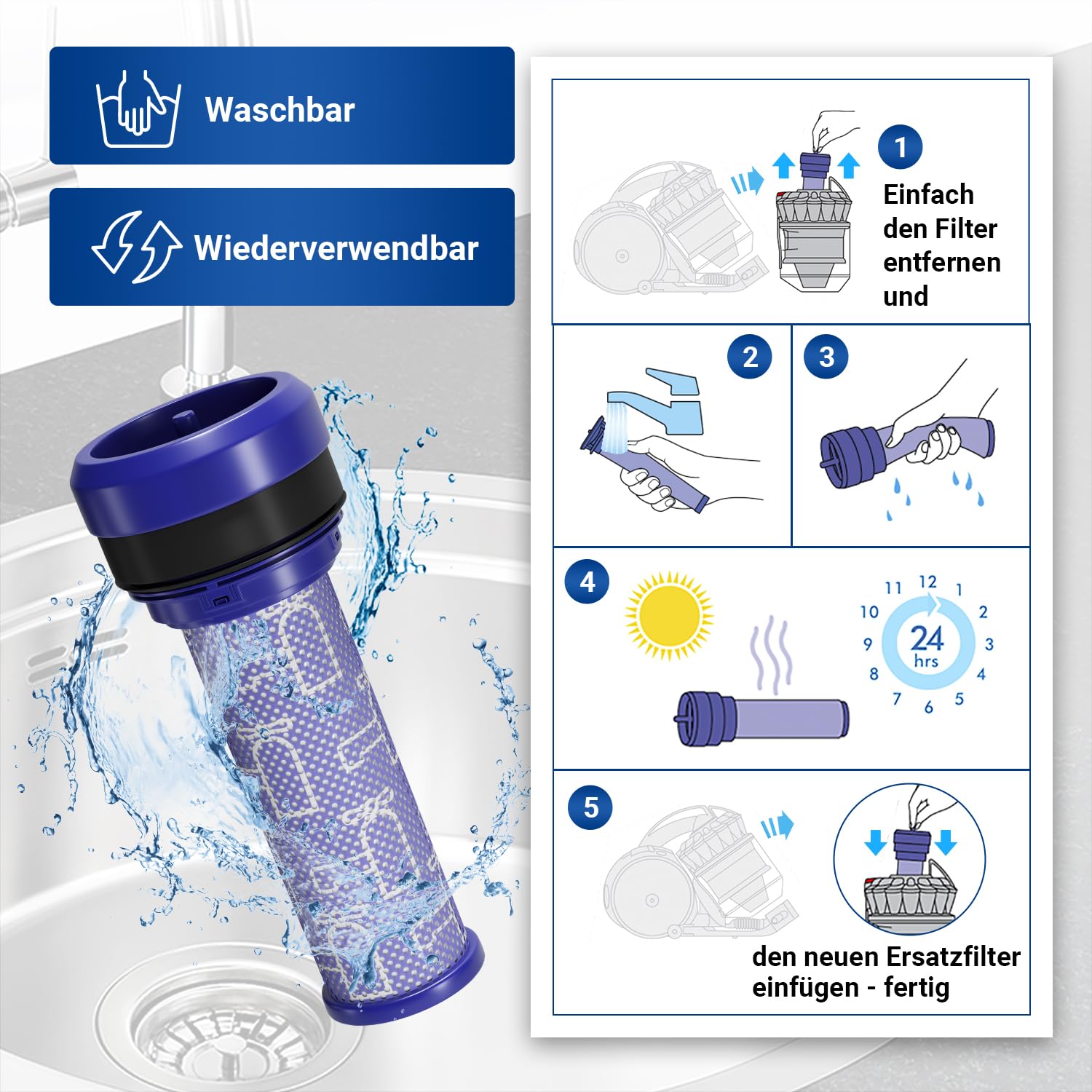 Zapasowy filtr wstępny silnika do Dyson 923413-01 Filtr silnika do odkurzacza DC28 DC33 DC37 DC37c DC39 Filtr wstępny silnika Dyson Akcesoria/części zamienne