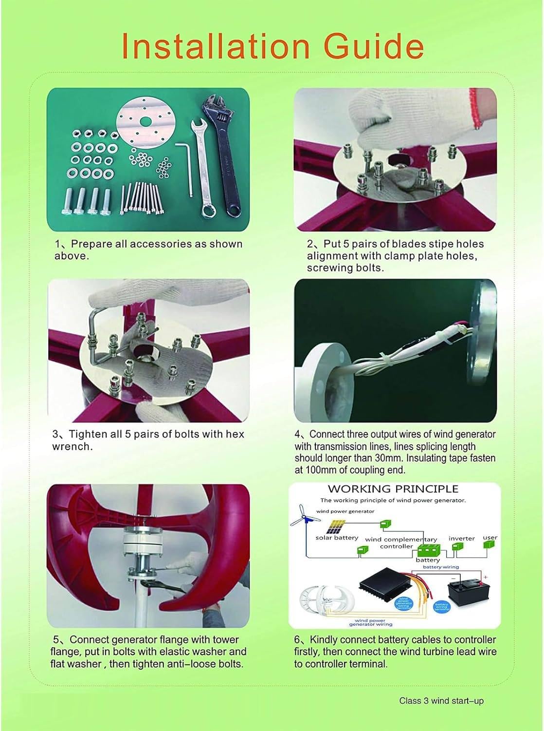 Kit generatore Eolico Verticale - Turbina trifase a Magnete Permanente 12V/24V per progetti solari Fai da Te, Strumento scientifico educativo, Nero - Ideale per Gli Appassionati di Energie r