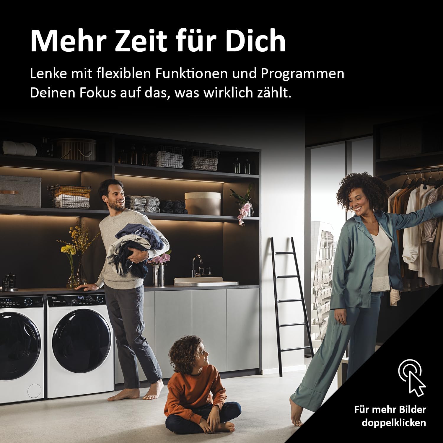 Haier I-PRO SERIE 7 PLUS HW100-BD14979U1 Frontlader Waschmaschine 10kg 1400 U/Min A-Effizienz Direktantrieb