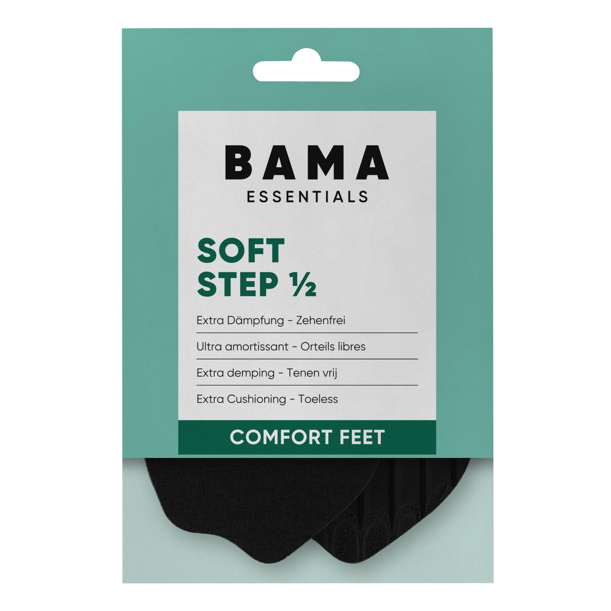Bama Einlegesohlen Soft Step Half – stoßdämpfende Sohlen für optimalen Komfort, unterstützt Atmungsaktivität & Luftzirkulation, Schuhsohle zum Zuschneiden, für Erwachsene, 1 Paar - 35/36 EUR