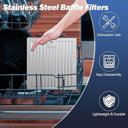 Miniatura 7 de SNDOAS Campana extractora de 30 pulgadas, campana extractora de acero inoxidable para montaje en pared de 30 pulgadas, ventilación de estufa estilo