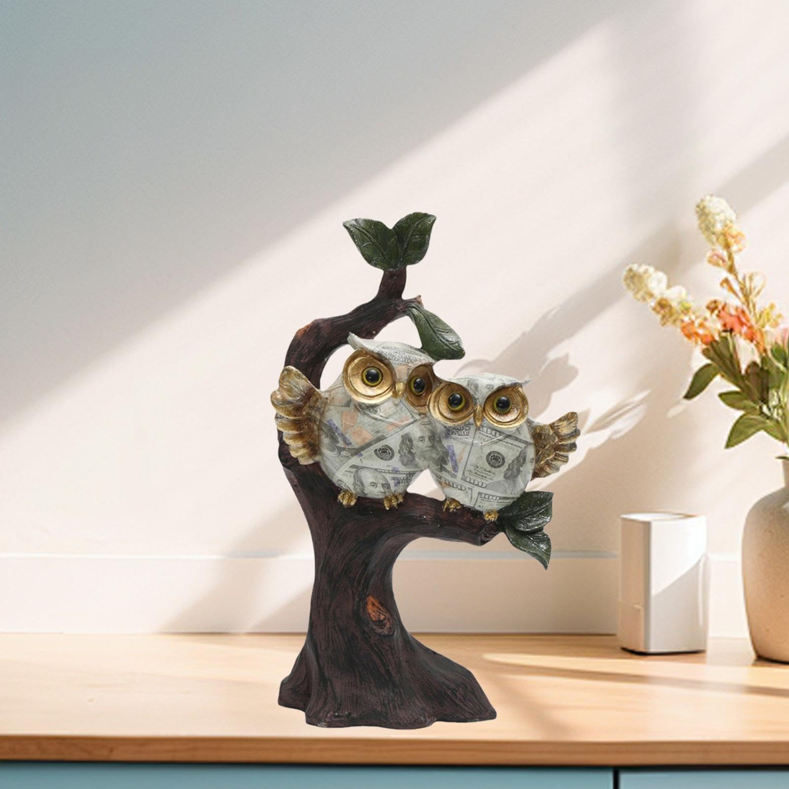 Amazon.co.jp: MERIGLARE 樹脂製フクロウの像 フクロウの彫刻 装飾