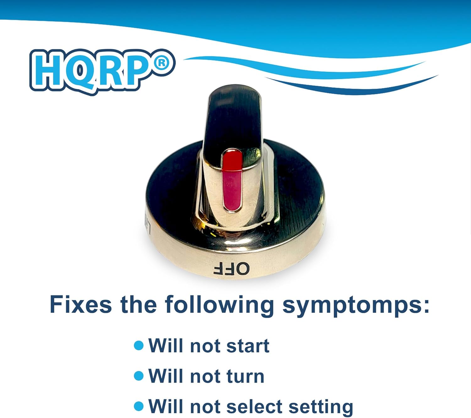 HQRP 5-Pack DG64-00347B DG64-00473A Replacement for Samsung Stove Knobs DG64-00347A DG64-00472A DG64-00472B