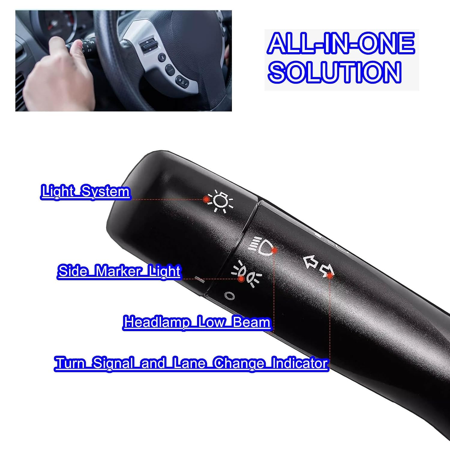 Multifunction Turn Signal Headlamp Switch Dimmer Assembly 84140-47140 8414047140,for Toyota Prius 2008-2013 Corolla 2009-2011 Highlander 2008-2011,for RAV4 2008-2013 Head Light Combination Switch