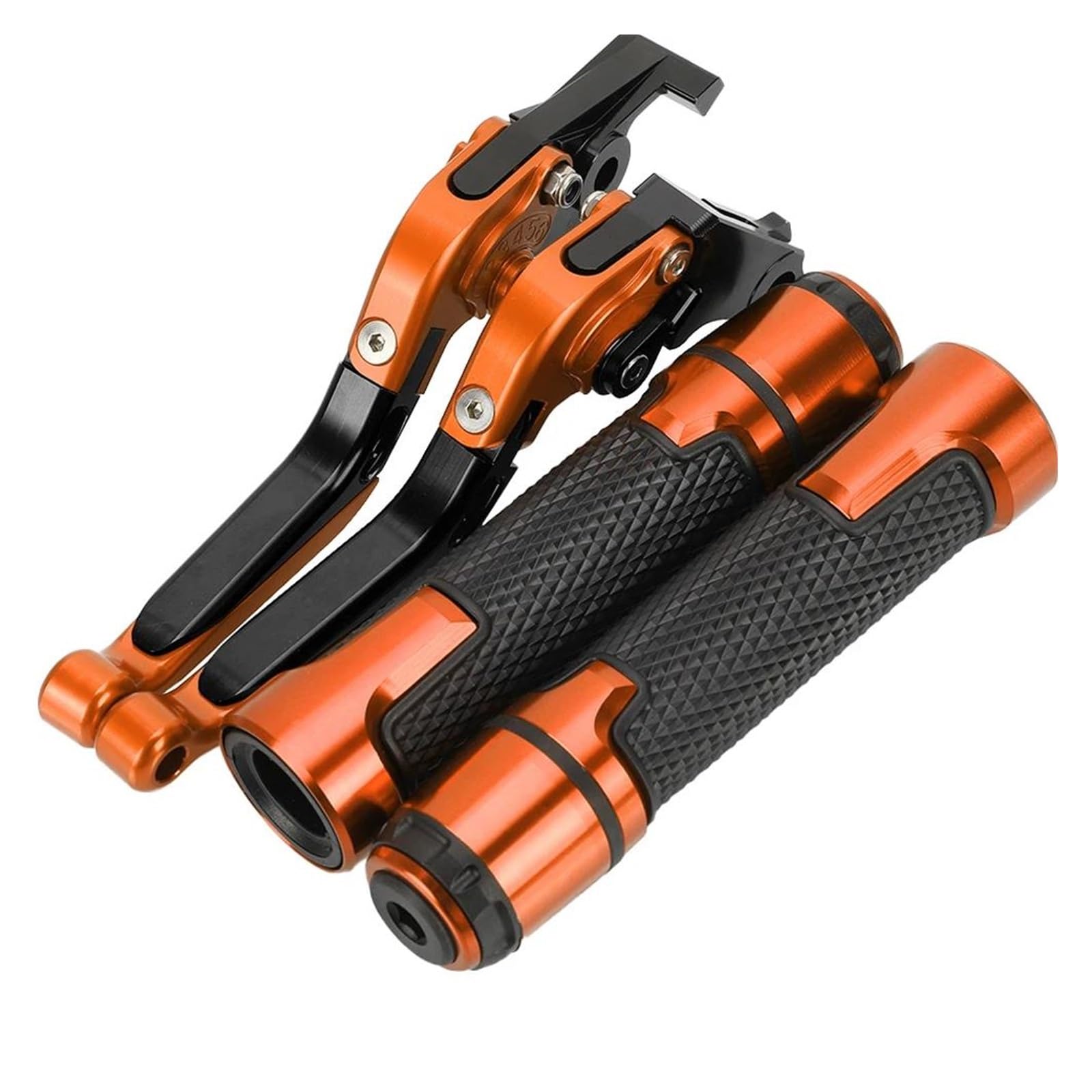 Poignée de frein moto MT125 et embrayage pour balades urbaines orange