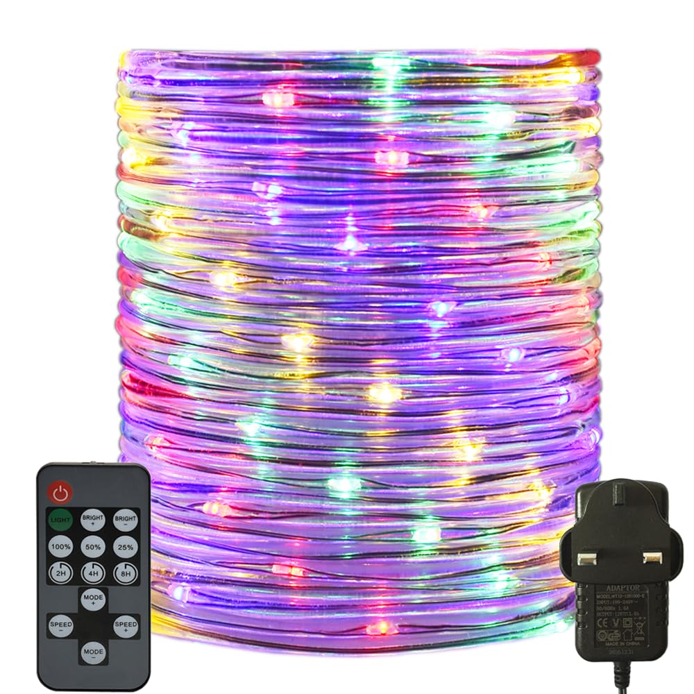 RcStarry 30M/100FT 300 LED Dia 3MM Rope/Wire Lights Multicolor