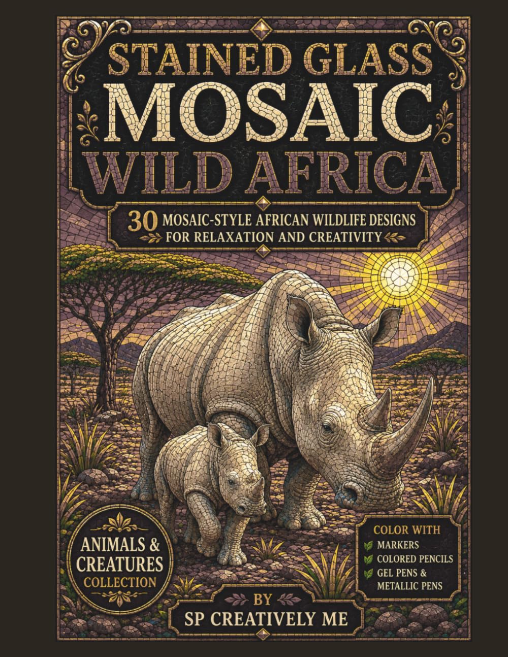 Stained Glass Mosaic Wild Africa (Colorful Mosaic Me Time)