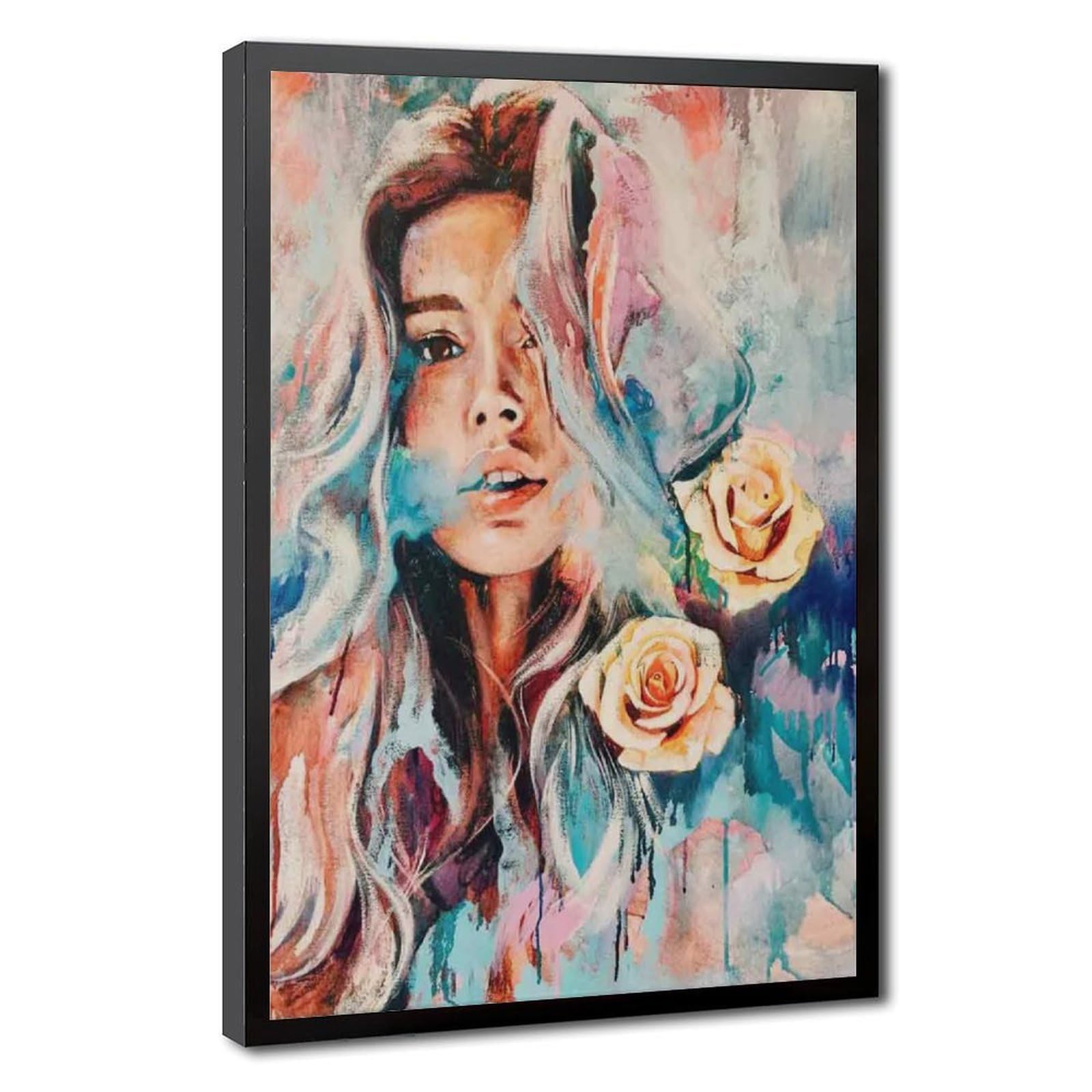 Bareronor Flower Abstract Poster Canvas Poster Bedroom Decor Landscape Office Room Decor Gift 20" L X 30" W