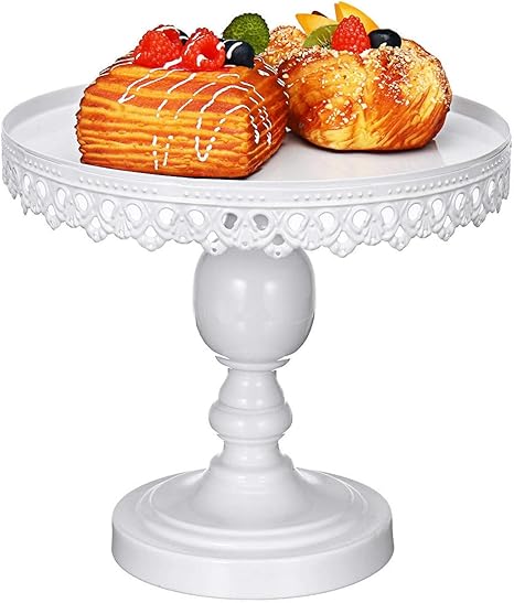 Amazon ケーキスタンドラウンドケーキスタンドホワイトディスプレイデザートホルダー結婚披露宴の装飾 8 12 クリスタル回転式西洋風結婚式 ホーム ケーキスタンド オンライン通販