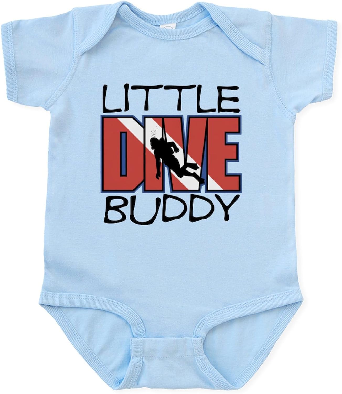 CafePress Little Dive Buddy Infant Bodysuit Cute Infant Bodysuit Baby Romper