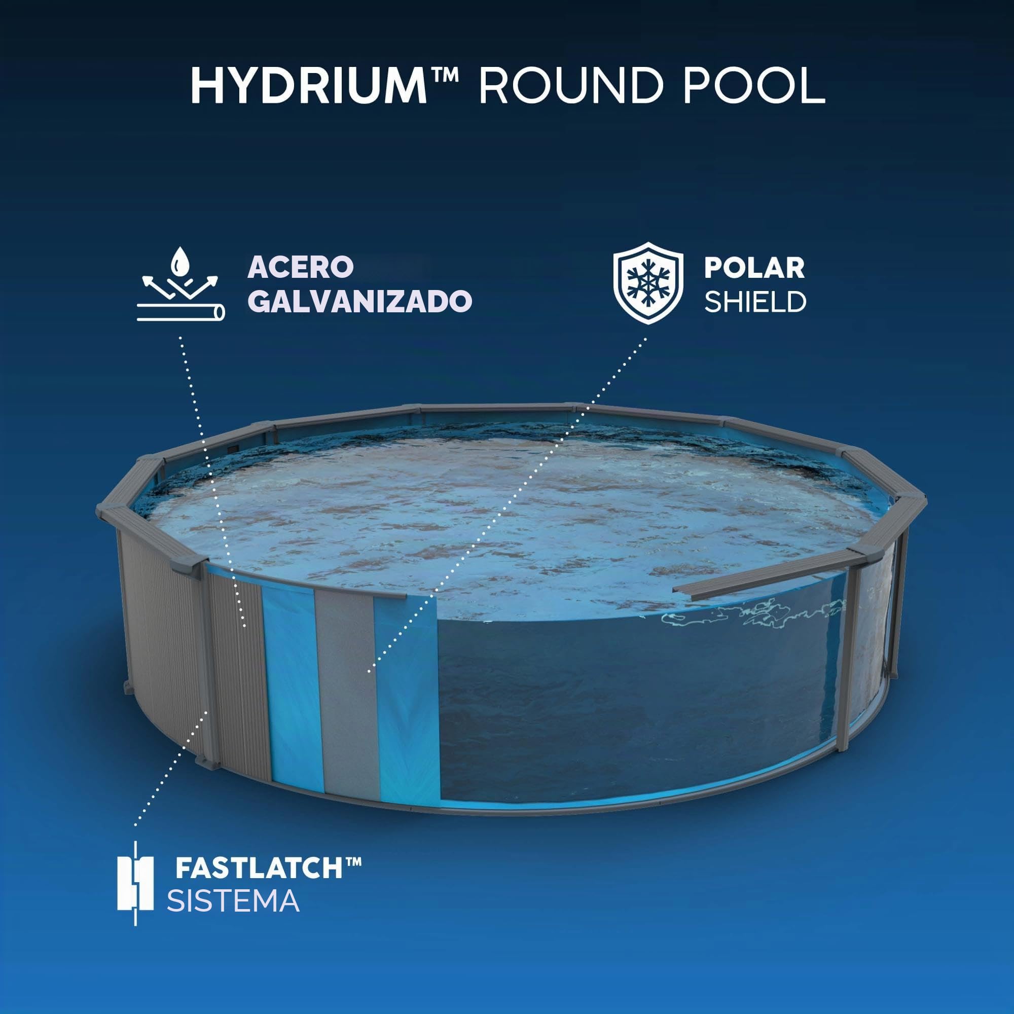 Conjunto de Piscina de 16' x 52"/4,88 MX 1,32 m