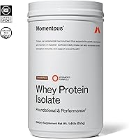 Vista 11 de Momentous Essential - Proteína de suero en polvo alimentada con pasto – 0.71 oz de proteína aislada de suero – Certificado NSF para deporte – Sin