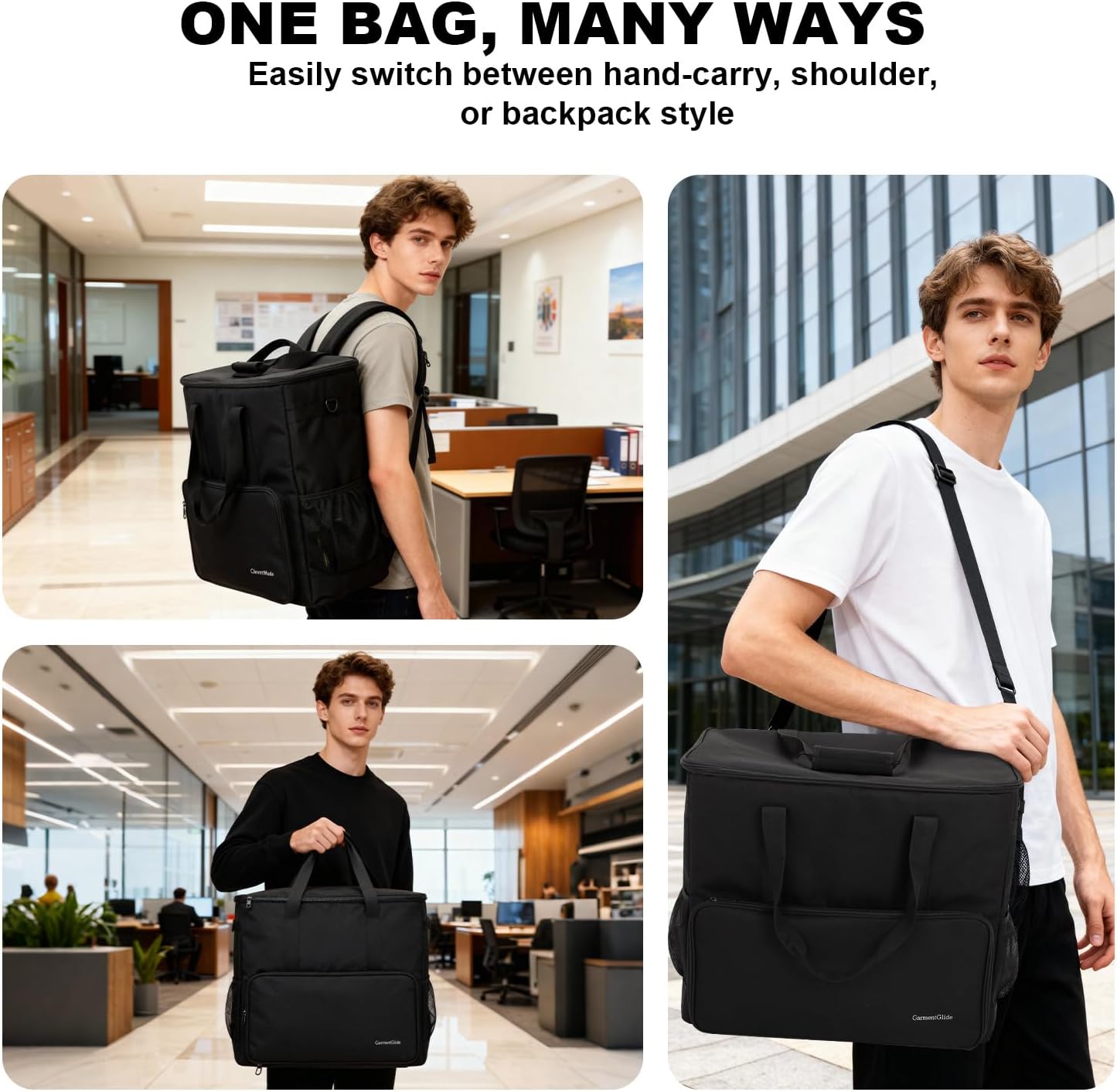 PC Desktop Tower Carrying Case, Gaming Computer Tower Travel Bag Compatible with ATX/Micro-ATX for Keyboard, Mouse and Accessories, Backpack for Moving (Bag Only)