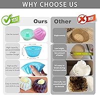 Vista 13 de To encounter Paquete de 24 mini tazas de silicona para hornear, moldes de silicona de calabaza para gelatina, molde de postre antiadherente, moldes