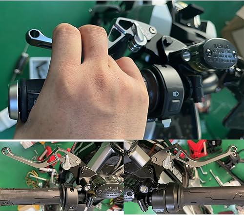 Miniatura 6 de Ajuste las palancas de freno del embrague para 250 V-Strom 2018-2020, GSX250R 2017-2020 2 Finger Gray