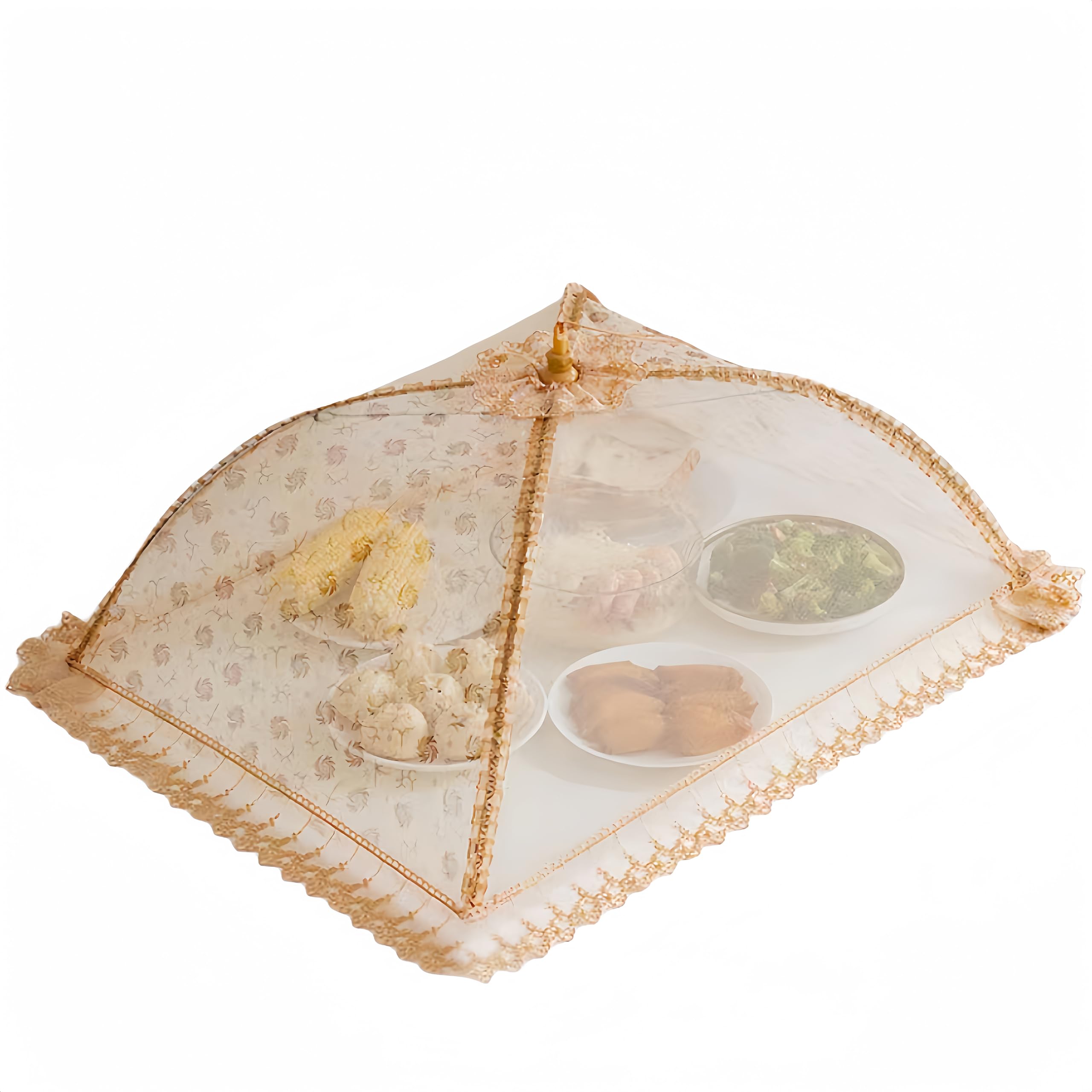 50X70CM Large Premium Pop-Up Mesh Screen Food Cover Tent Umbrella, Reusable and Collapsible Outdoor Picnic Food Covers Mesh, Net Food Covers Keep Out Flies,Mosquitoes