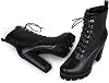 wetkiss Platform Boots for Women, Heeled Combat Chunky Heel Booties...
