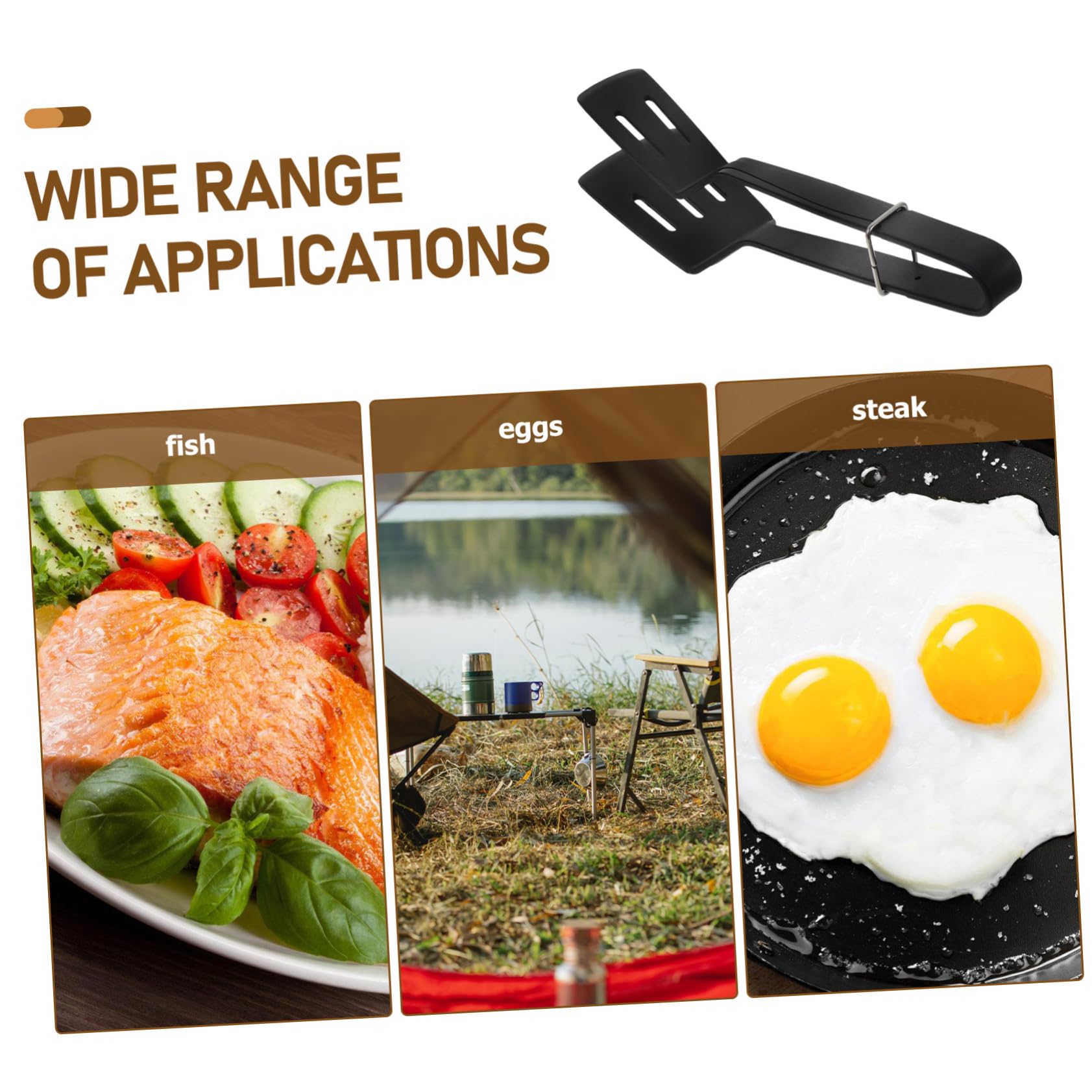 Supvox 4stücke Silicone Barbecue Clamp Spatula Multifunktionale Küchenzange Für Grill Und Pfanne Hitzebeständig Aus Lebensmittelechtem Silikon Zum Wenden Von Steak Fisch Und Mehr