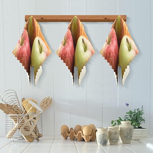 Miniatura 5 de VIGTRO Toallas de cocina de otoño con hojas de manzana, súper absorbentes, trapos de cocina de primera calidad para cocina, paños de limpieza