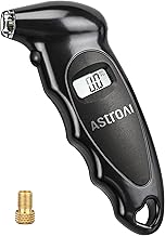 AstroAI Digital Tire Pressure Gauge with Replaceable AAA Batteries, 150 PSI 4 Settings Stocking Stuffers for Car Truck Bicycle Backlit LCD Non-Slip Grip Car Accessories, Black