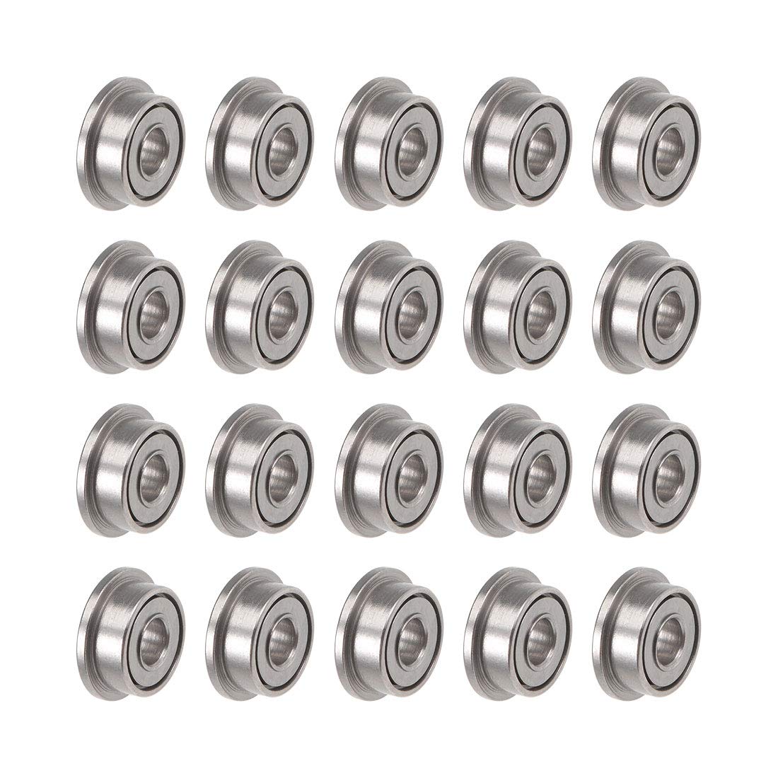 uxcell F682ZZ Flanged Ball Bearing 2mmx5mmx2.3mm Double Shielded