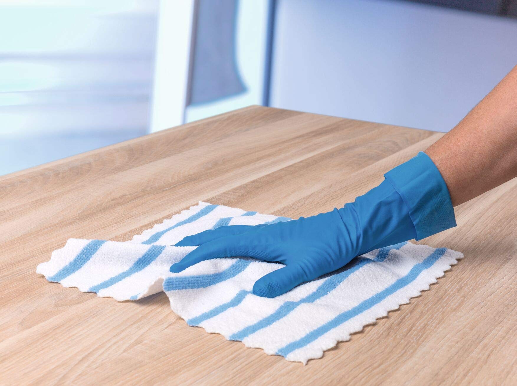 Vileda Professional Lavettes Microfibres MicroTuff Easy Bleu/Carton de 50 lavettes (Lot de 2)